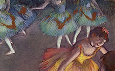 Эдгар Дега - Балетный спектакль. Вид на сцену из ложе