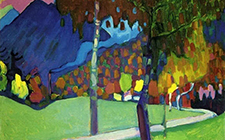 Кандинский - Осенний этюд у Оберау. 1908